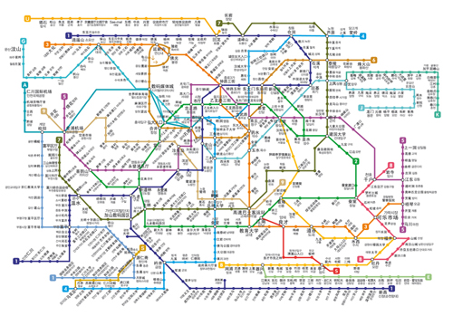 韩国首尔地铁全部线路图