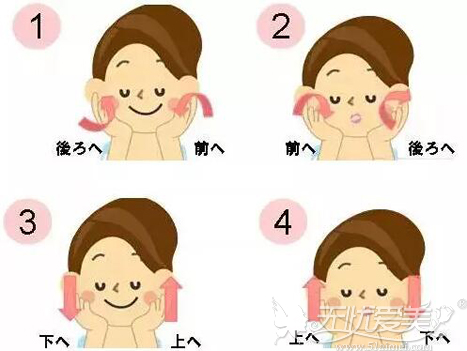 面部按摩纠正大小脸问题