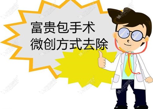 手术去除富贵包采用微创方式