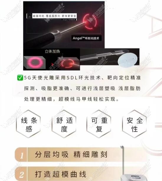 5g天使光雕吸脂技术特色 5g天使光雕吸脂技术特色