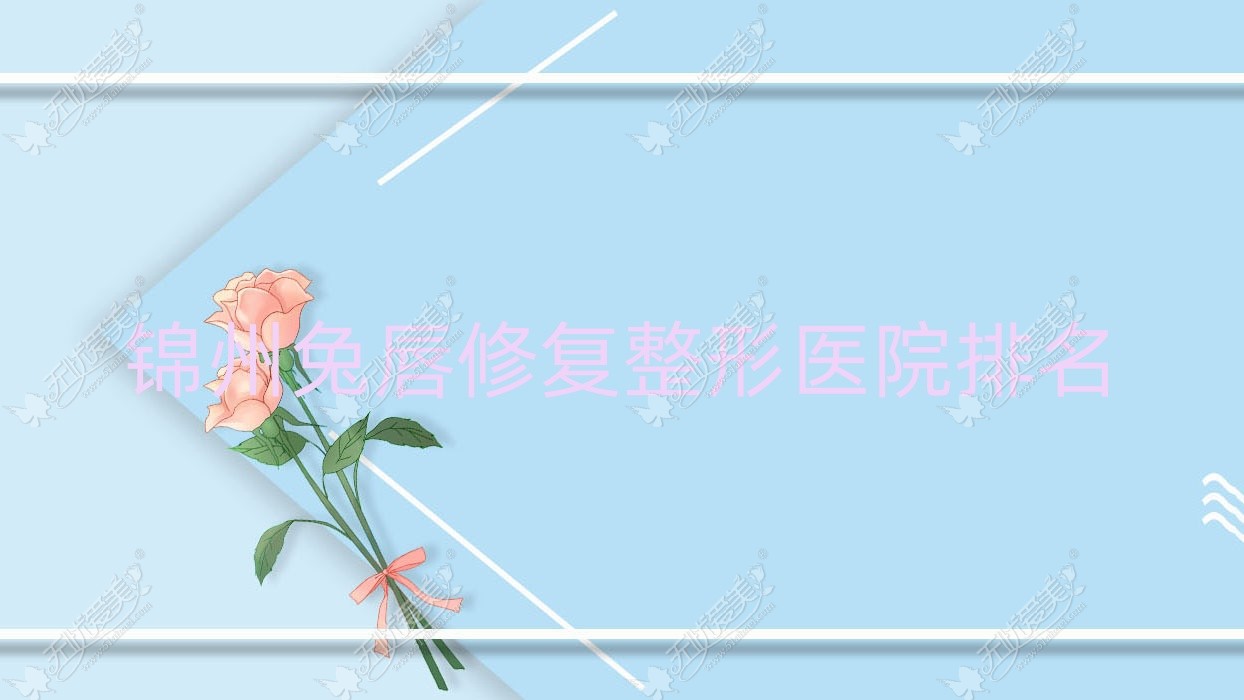 锦州兔唇修复整形医院排名