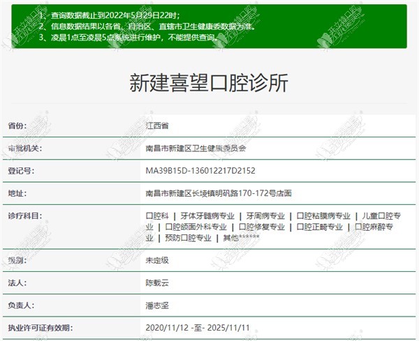 南昌新建喜望口腔诊所 南昌新建喜望口腔诊所