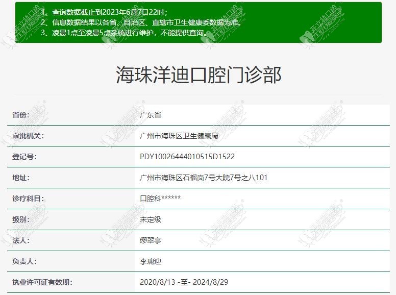广州海珠洋迪口腔门诊部