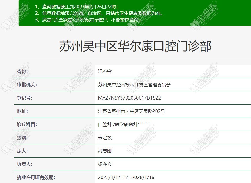 苏州吴中区口腔门诊部