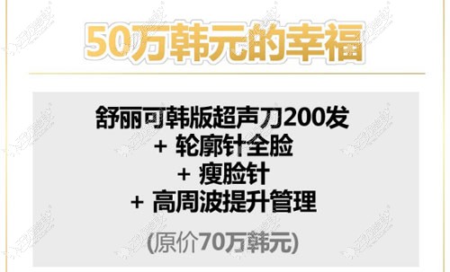韩国首尔丽格面部除皱3000元 韩国首尔丽格面部除皱3000元