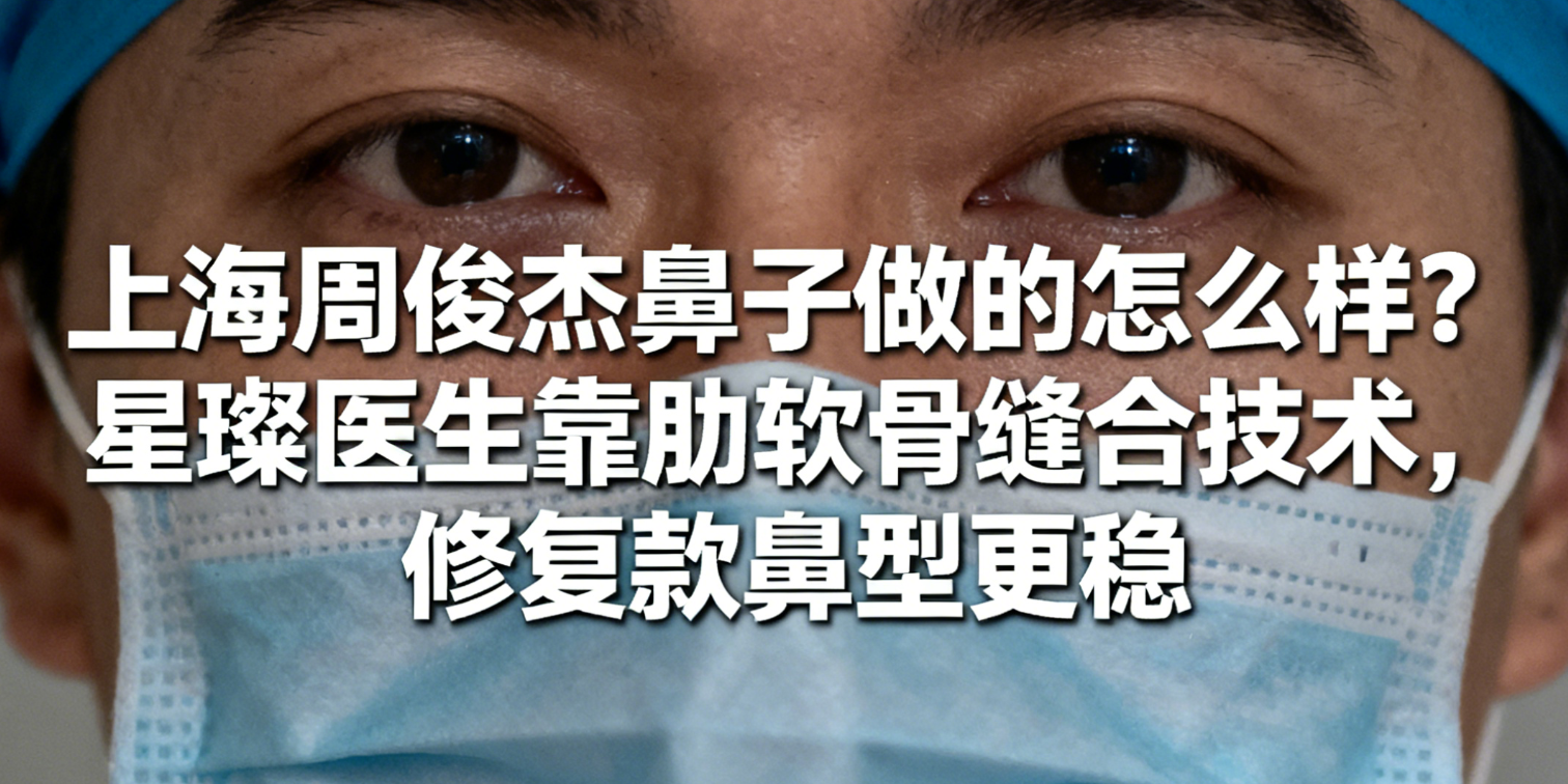 上海周俊杰鼻子做的怎么样？星璨医生靠肋软骨缝合技术，修复款鼻型更稳