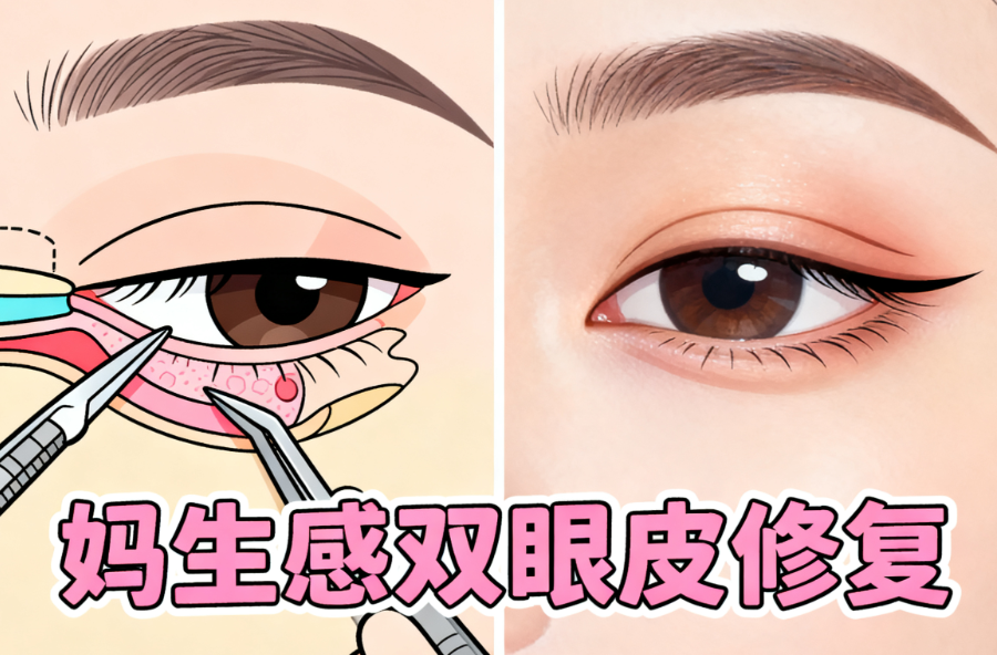 别盲目搜广州郭栋双眼皮医生预约方式了，上美卫士直约还能查肉条眼修复价格