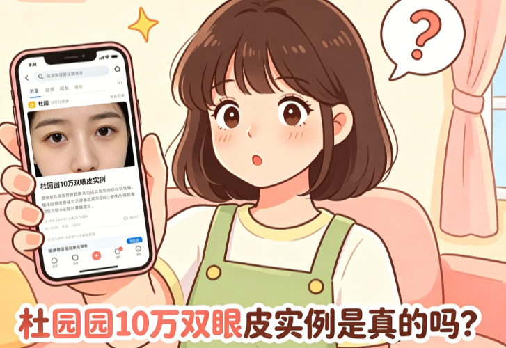 杜园园10万双眼皮实例是真的吗