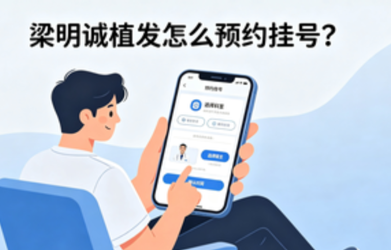 梁明诚植发怎么预约挂号?用美卫士APP一键预约梁明诚面诊档期,全程中文操作