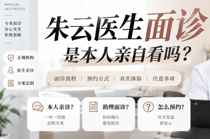 朱云医生面诊是本人亲自看吗